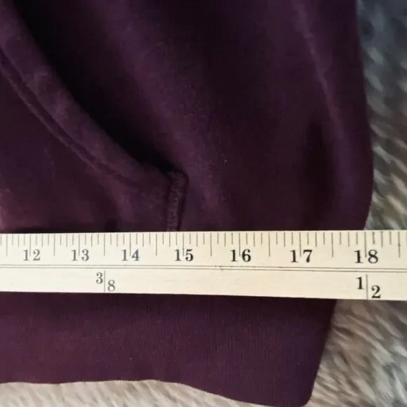 Reflex Love Women's M Medium Maroon Red Hooded Pullover Fleece Sweatshirt - Picture 8 of 11